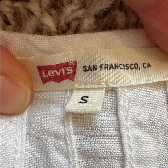Linen Blend Blouse - White Levi's® US - Picture 7 of 10